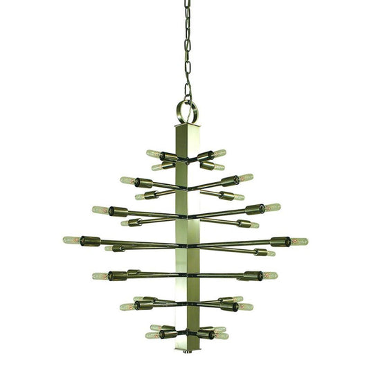 28-Light Polished Nickel Simone Chandelier - 4408 PN by Framburg