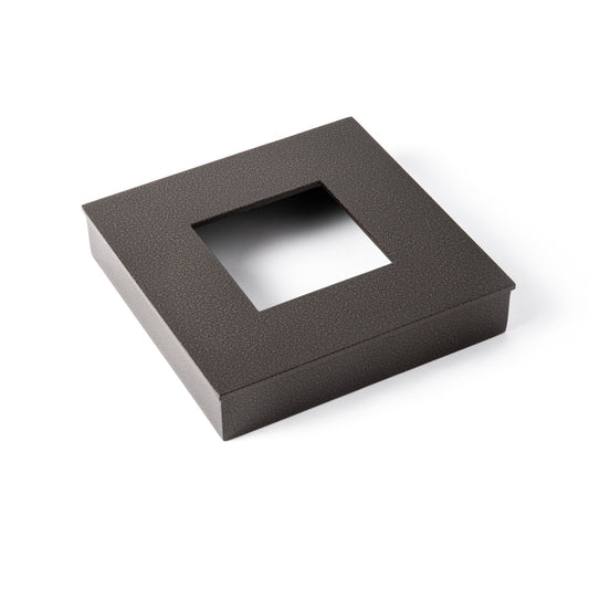 2.5" Square Bollard Cover Cap - Natural Iron by Hubbardton Forge