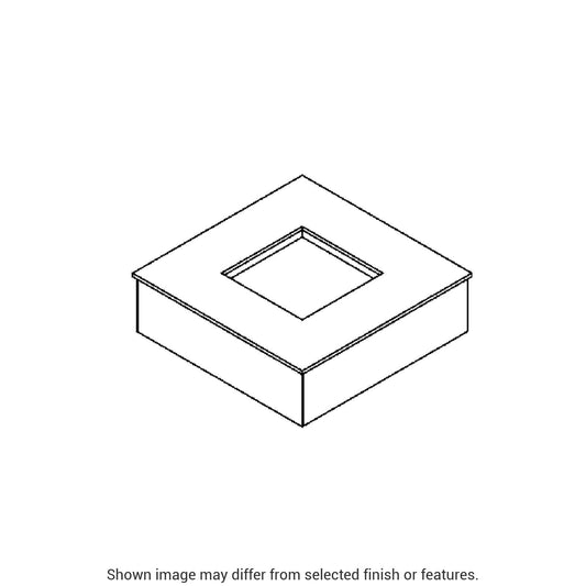 2.5" Square Bollard Cover Cap - White by Hubbardton Forge