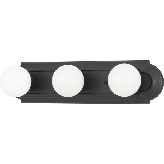 3 Light 18" Vanity Racetrack Style - Color retail packaging - Satco 60-6080