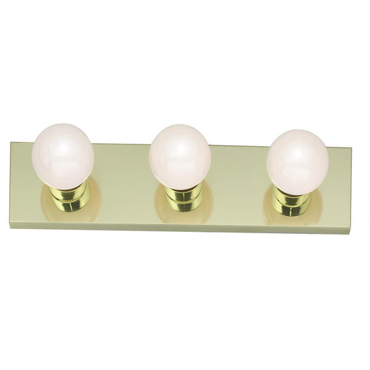 3 Light - 18" Vanity Strip - Polished Brass Finish - Satco SF77-188
