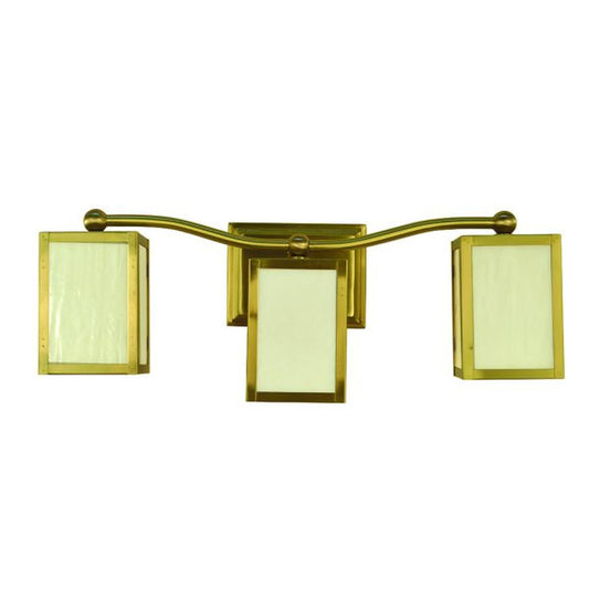 3-Light Brushed Brass Asher Sconce - 5908 BR by Framburg