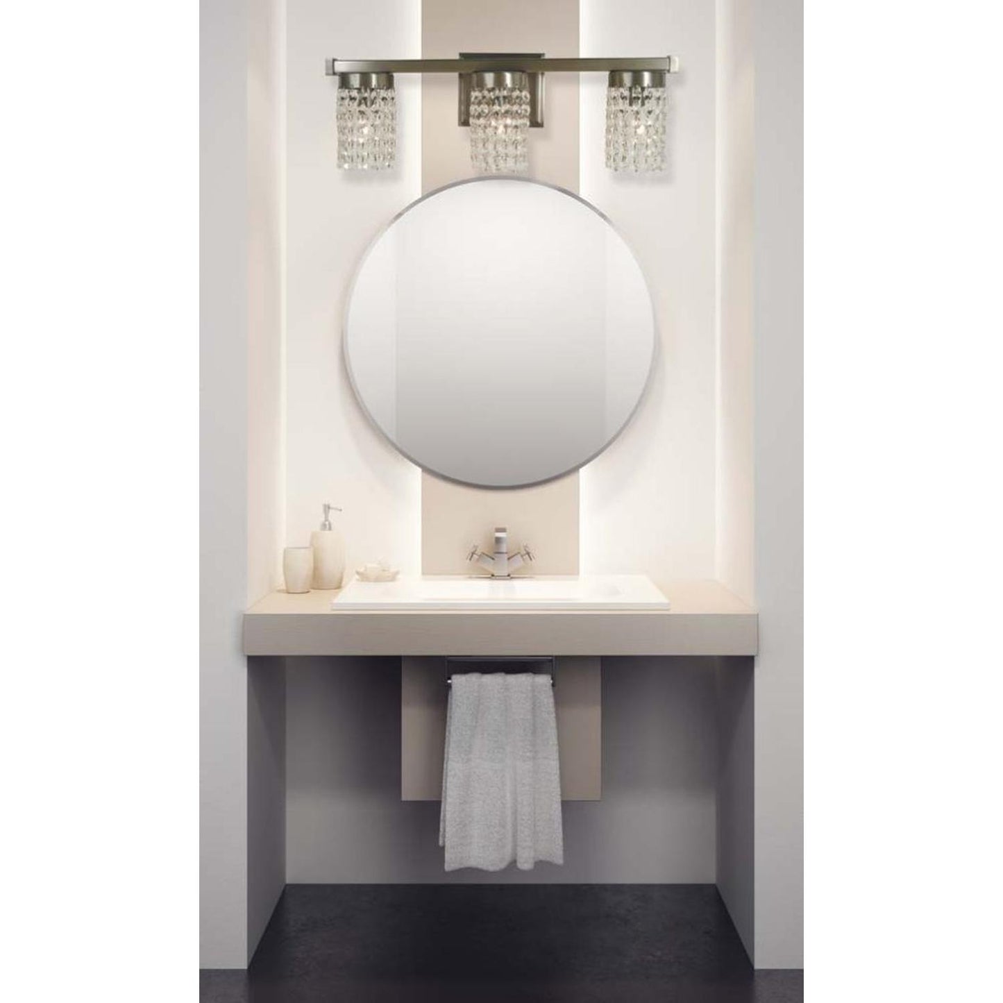 3-Light Brushed Nickel Gemini Sconce - 4743 BN by Framburg
