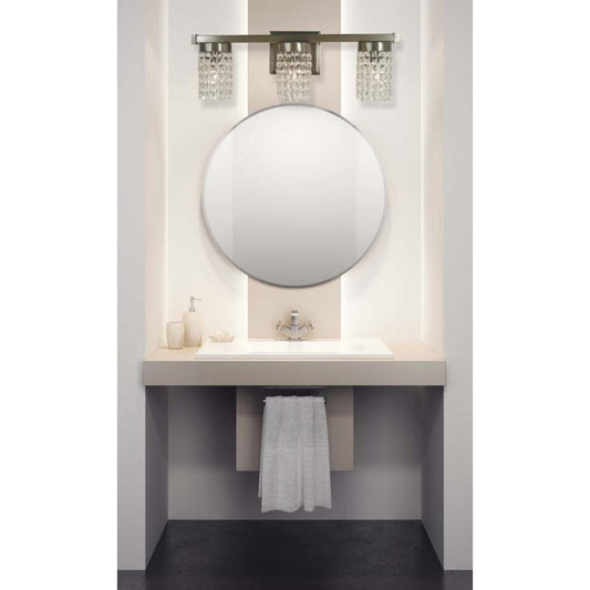 3-Light Brushed Nickel Gemini Sconce - 4743 BN by Framburg