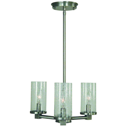 3-Light Brushed Nickel Lexi Chandelier - 3063 BN by Framburg