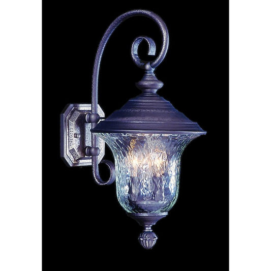 3-Light Iron Carcassonne Exterior Wall Mount - 8320 IRON by Framburg
