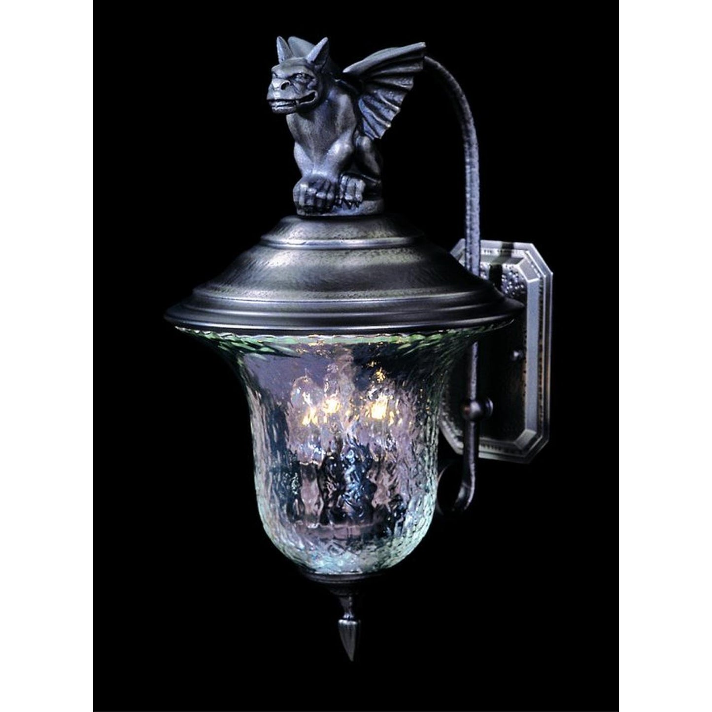 3-Light Iron Carcassonne Exterior Wall Mount - 8505 IRON by Framburg