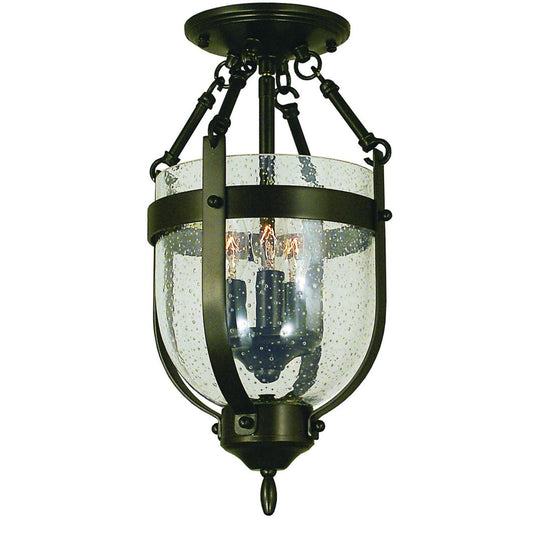 3-Light Mahogany Bronze Hannover Flush / Semi-Flush Mount - 1010 MB by Framburg