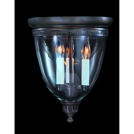 3-Light Mahogany Bronze Jamestown Flush / Semi-Flush Mount - 6943 MB by Framburg