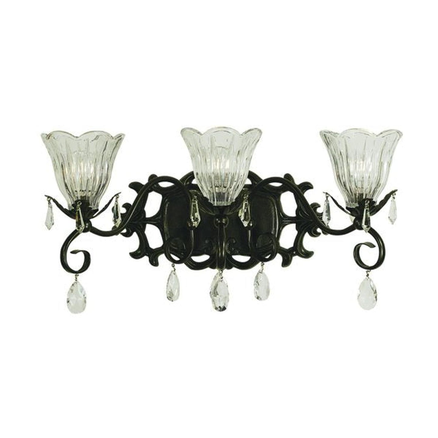 3-Light Mahogany Bronze Liebestraum Sconce - 2963 MB by Framburg