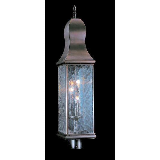 3-Light Mahogany Bronze Marquis Exterior Post Mount - 9270 MB by Framburg