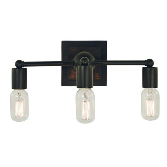 3-Light Matte Black Modern Farmhouse Sconce - 5403 MBLACK by Framburg