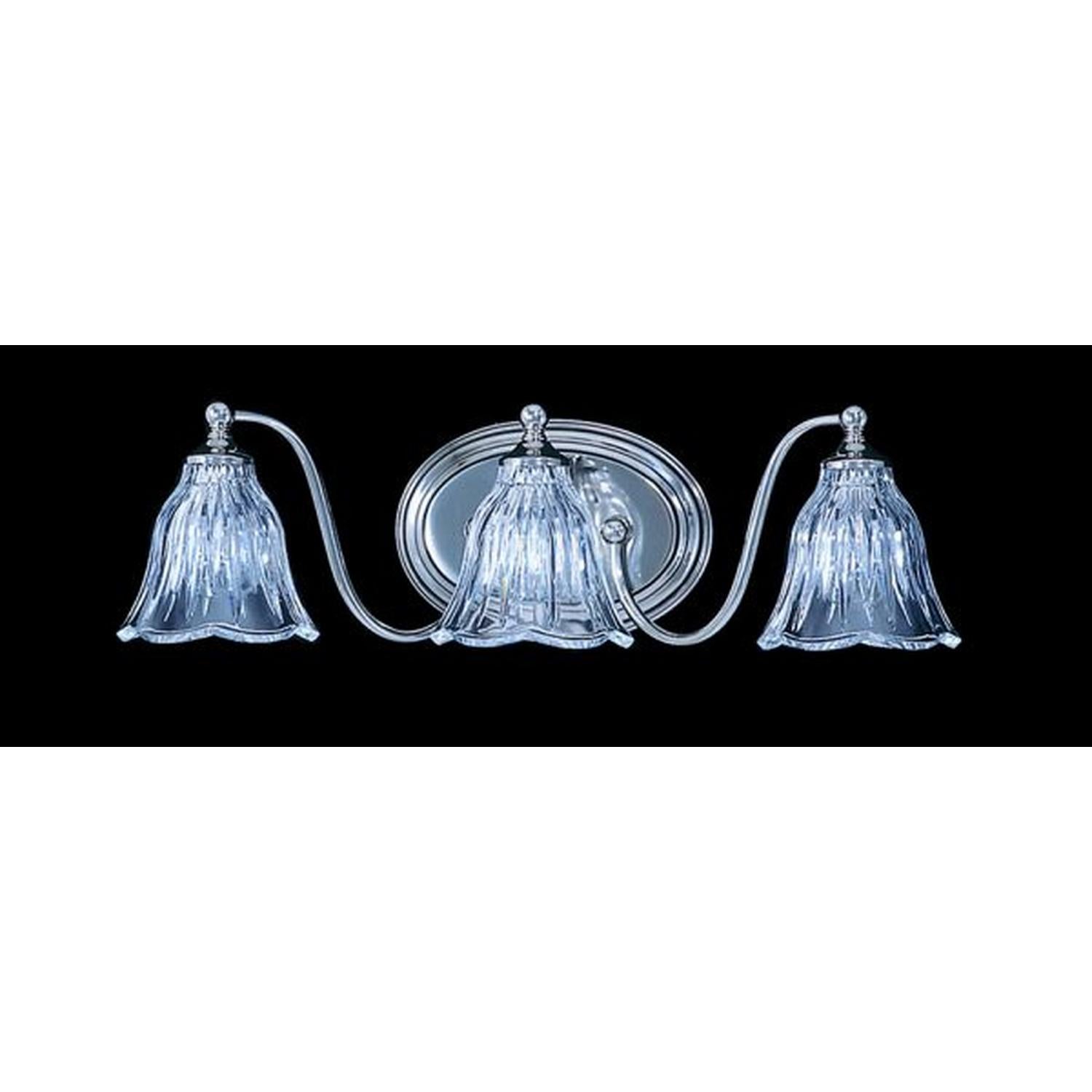 3-Light Polished Nickel Geneva Sconce - 8173 PN by Framburg