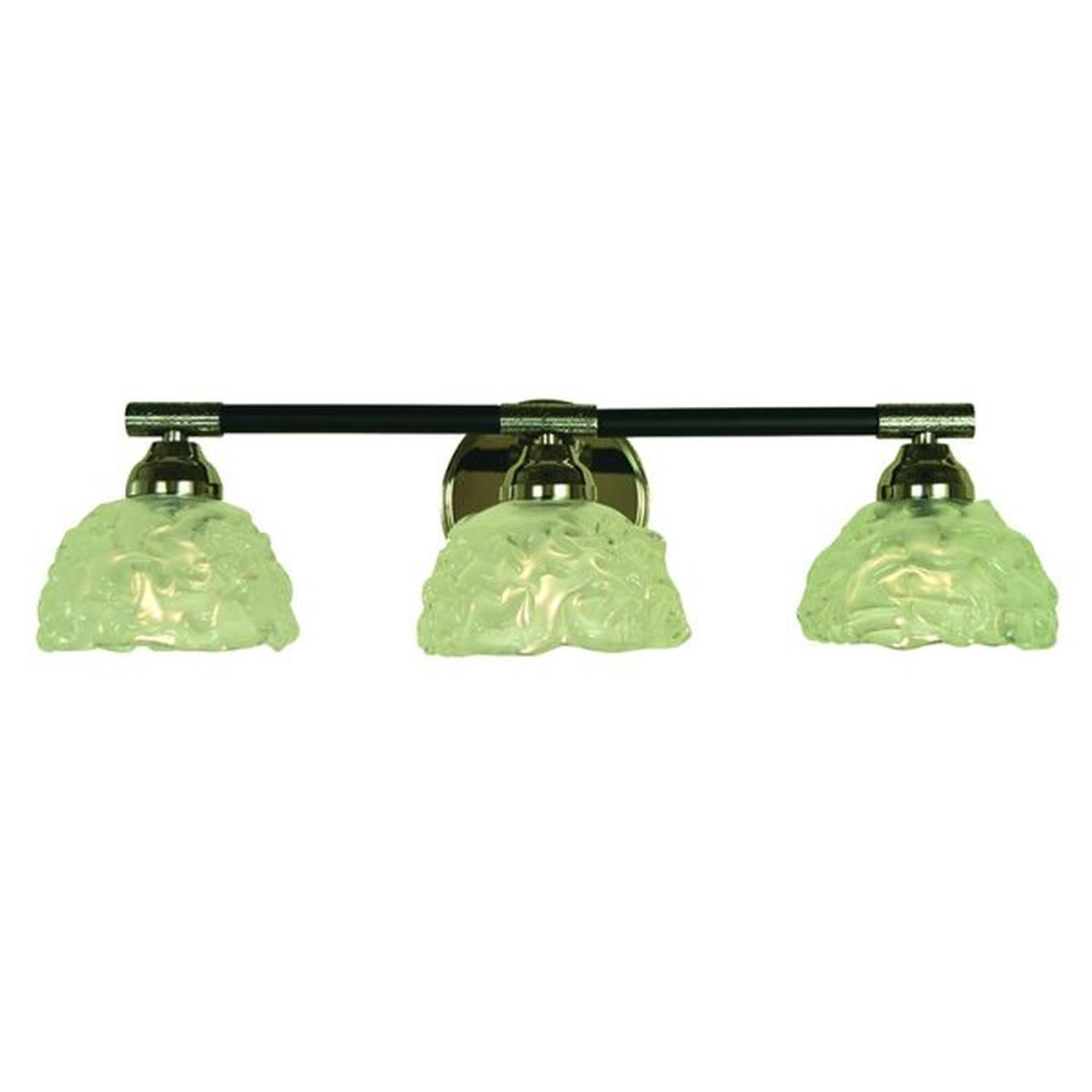 3-Light Polished Nickel/Matte Black Stonebridge Sconce - 5663 PN/MBLACK by Framburg