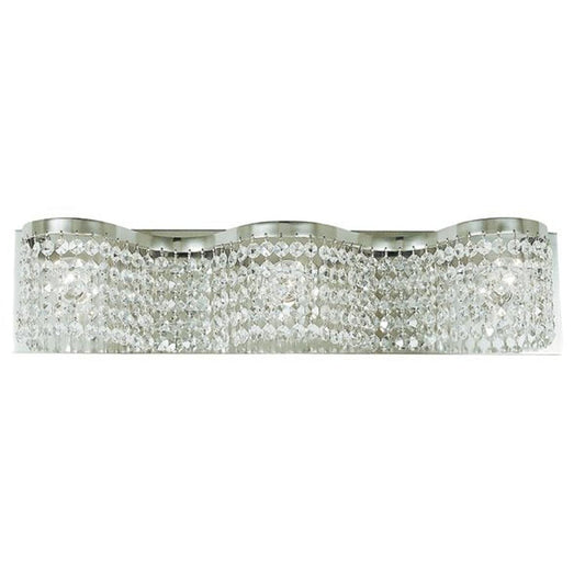 3-Light Polished Silver Princessa Sconce - 2343 PS by Framburg
