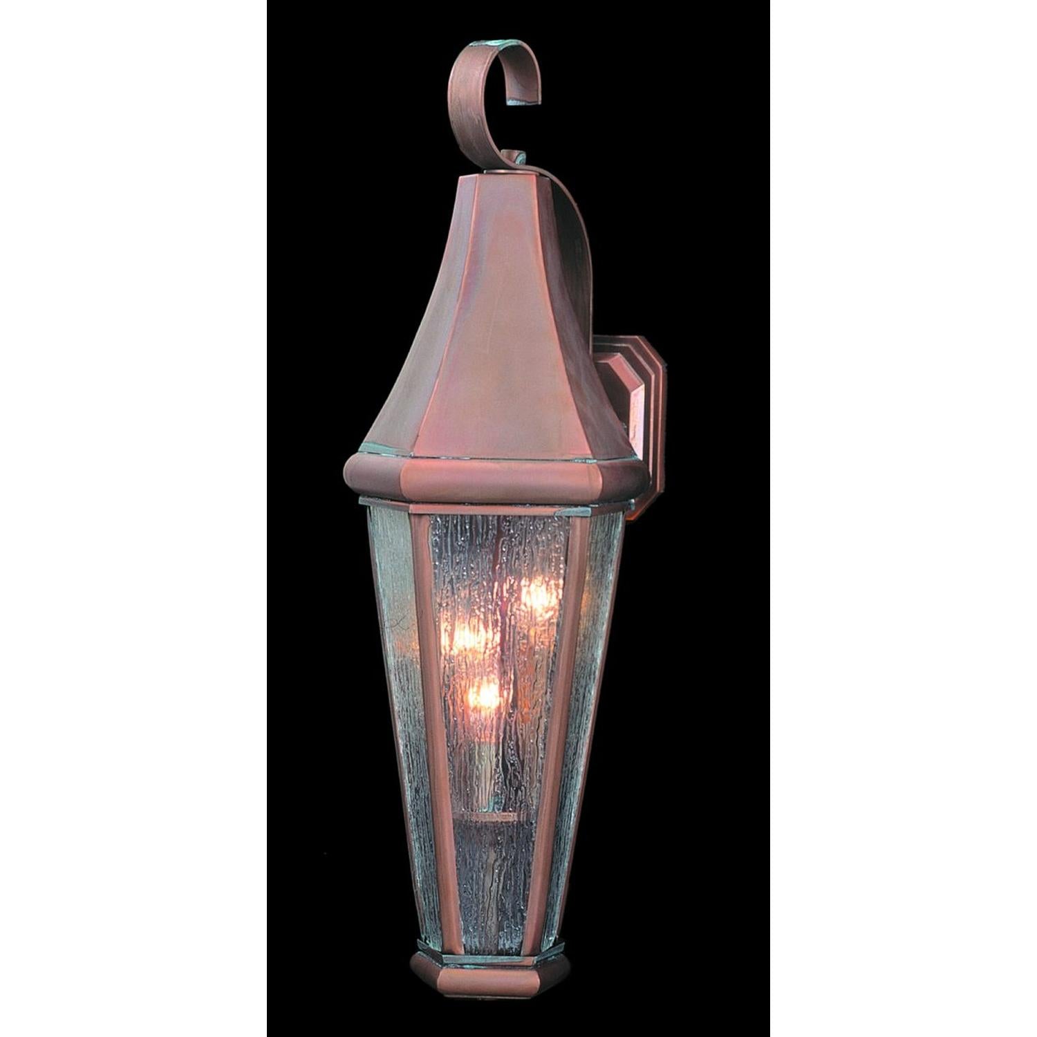 3-Light Raw Copper Le Havre Exterior Wall Mount - 8920 RC by Framburg