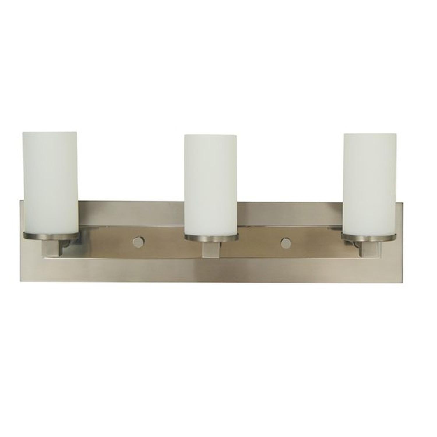 3-Light Satin Pewter/Polished Nickel Mercer Sconce - 4733 SP/PN by Framburg