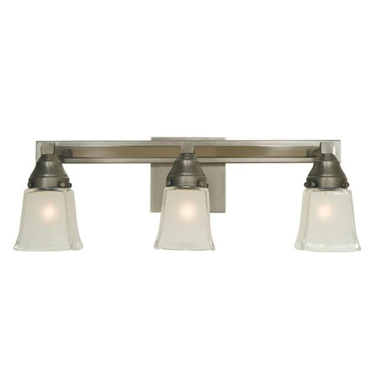3-Light Satin Pewter/Polished Nickel Mercer Sconce - 4773 SP/PN by Framburg