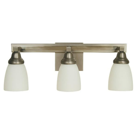 3-Light Satin Pewter/Polished Nickel Mercer Sconce - 4783 SP/PN by Framburg