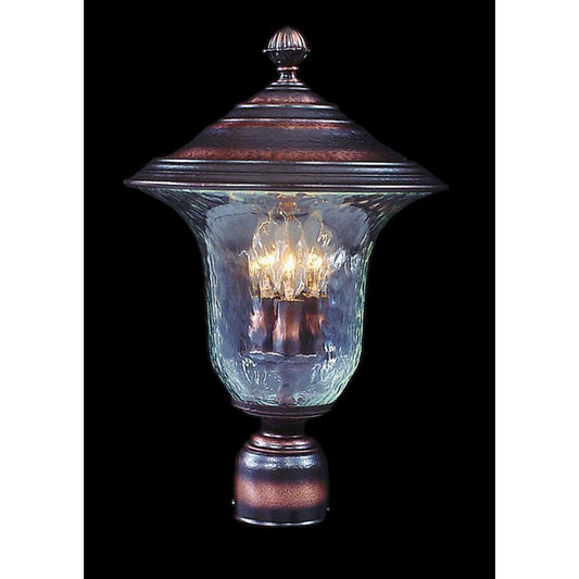 3-Light Siena Bronze Carcassonne Exterior Post Mount - 8327 SBR by Framburg