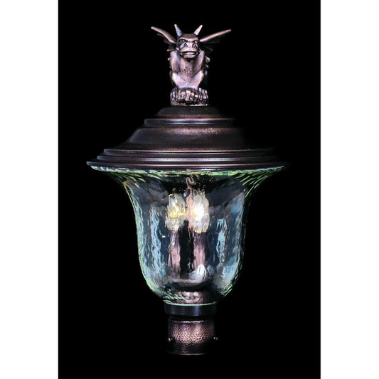 3-Light Siena Bronze Carcassonne Exterior Post Mount - 8509 SBR by Framburg