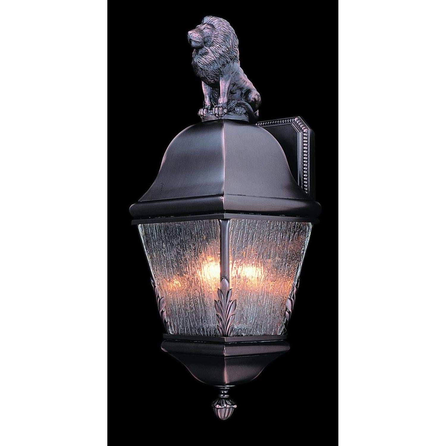 3-Light Siena Bronze Coeur De Lion Exterior Wall Mount - 9605 SBR by Framburg