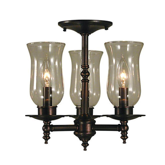 3-Light Siena Bronze Sheraton Flush / Semi-Flush Mount - 2506 SBR by Framburg