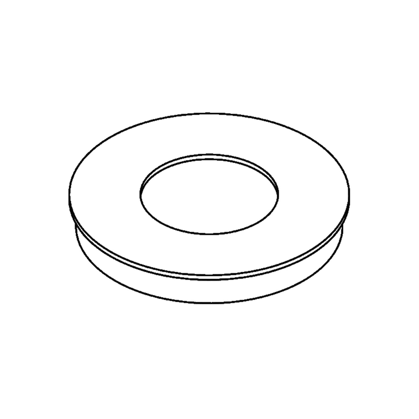 3" Round Bollard Cover Cap - Coastal Dark Smoke by Hubbardton Forge
