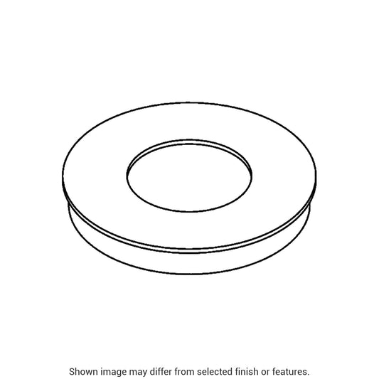 3" Round Bollard Cover Cap - White by Hubbardton Forge