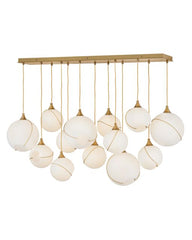 Skye Large Thirteen Light Linear - Opal Glass by Hinkley Lighting 30305HBR-CO