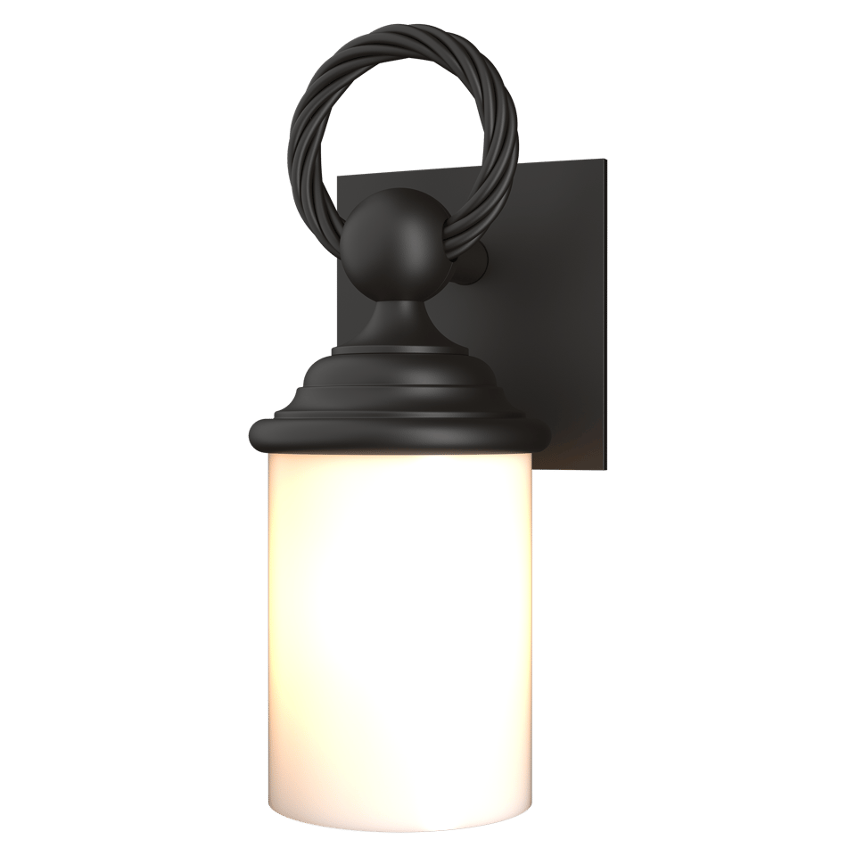 Hubbardton Forge Cavo Outdoor Wall Sconce, Aluminum, Dimmable, UL Wet Rated, 75W E26 Bulb