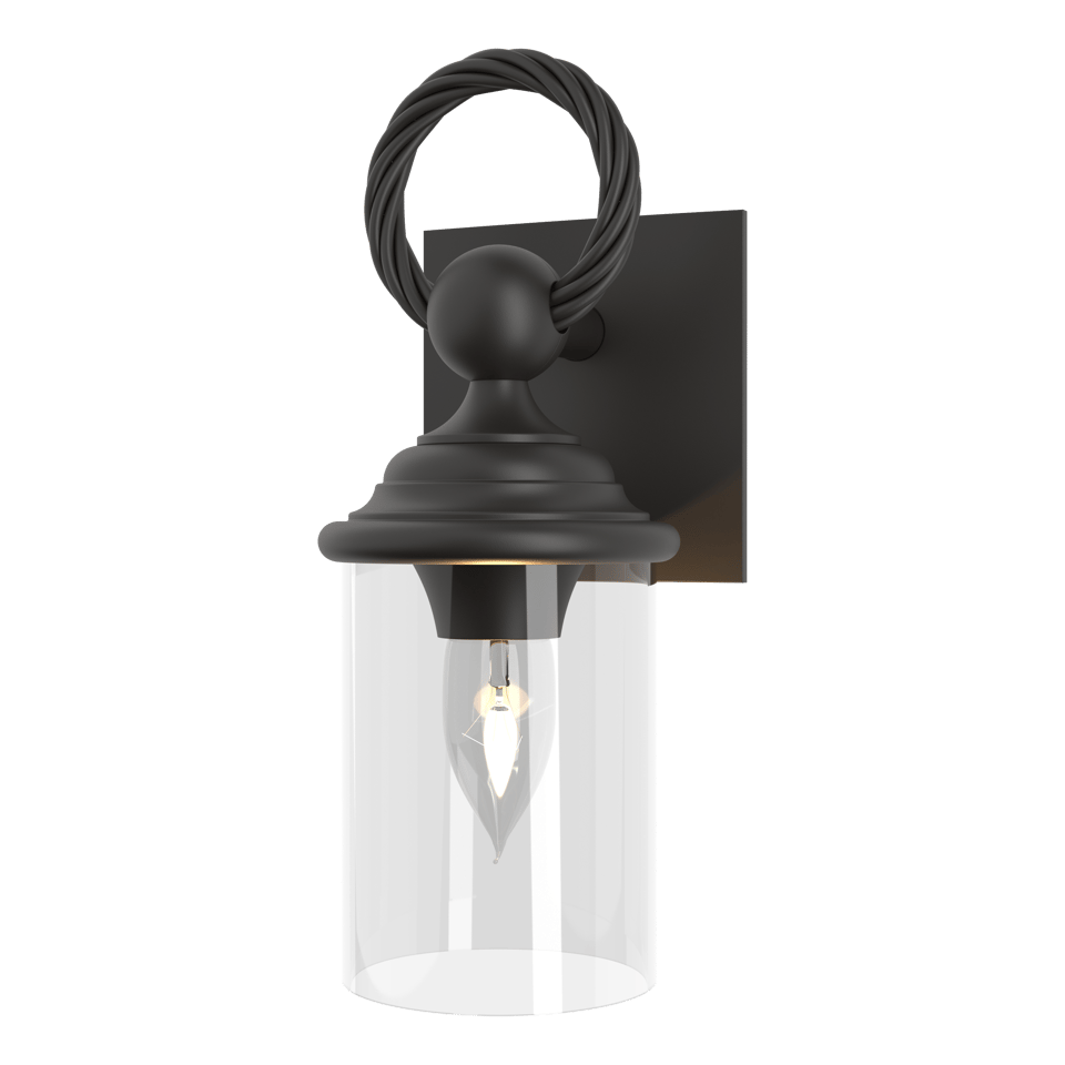 Hubbardton Forge Cavo Outdoor Wall Sconce, Aluminum, Dimmable, UL Wet Rated, 75W E26 Bulb
