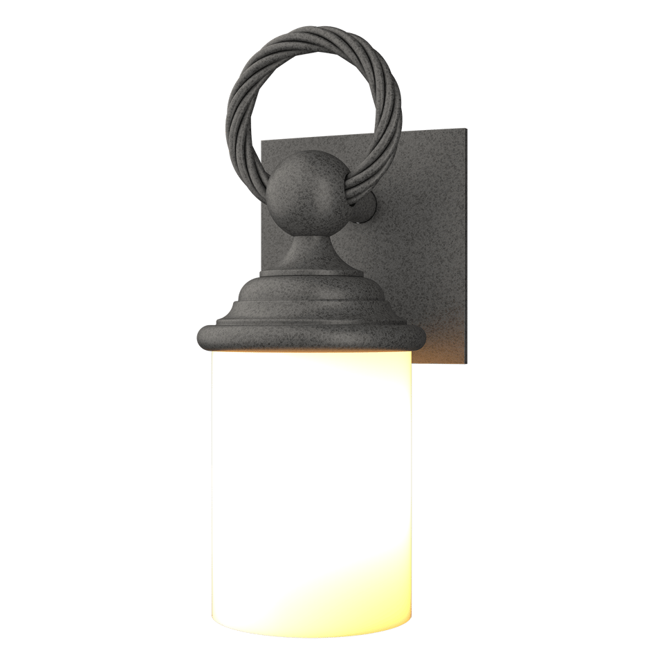 Hubbardton Forge Cavo Outdoor Wall Sconce, Aluminum, Dimmable, UL Wet Rated, 75W E26 Bulb