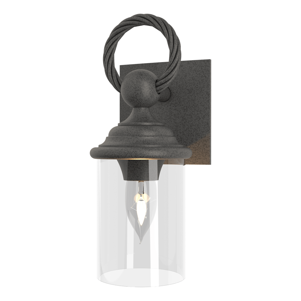 Hubbardton Forge Cavo Outdoor Wall Sconce, Aluminum, Dimmable, UL Wet Rated, 75W E26 Bulb