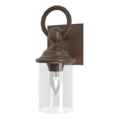 Hubbardton Forge Cavo Outdoor Wall Sconce, Aluminum, Dimmable, UL Wet Rated, 75W E26 Bulb