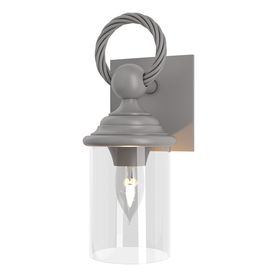 Hubbardton Forge Cavo Outdoor Wall Sconce, Aluminum, Dimmable, UL Wet Rated, 75W E26 Bulb