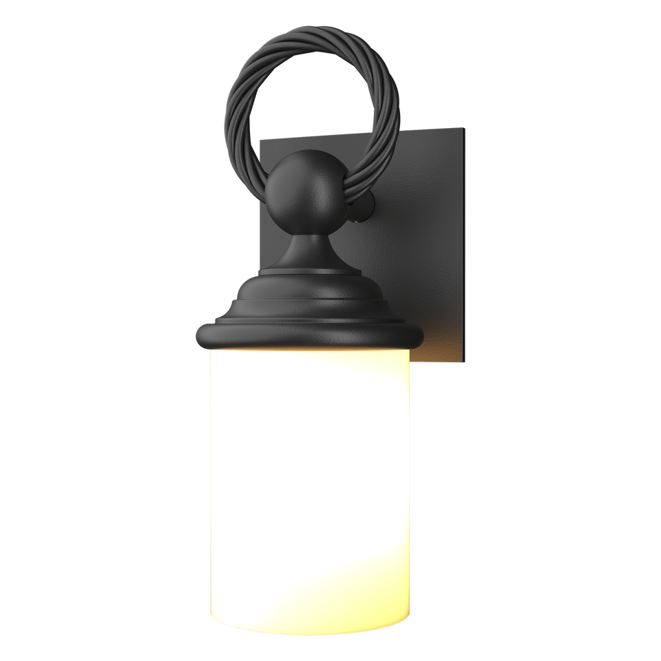 Hubbardton Forge Cavo Outdoor Wall Sconce, Aluminum, Dimmable, UL Wet Rated, 75W E26 Bulb