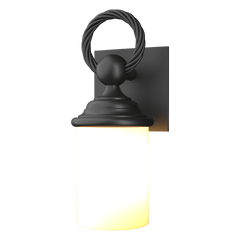 Hubbardton Forge Cavo Outdoor Wall Sconce, Aluminum, Dimmable, UL Wet Rated, 75W E26 Bulb