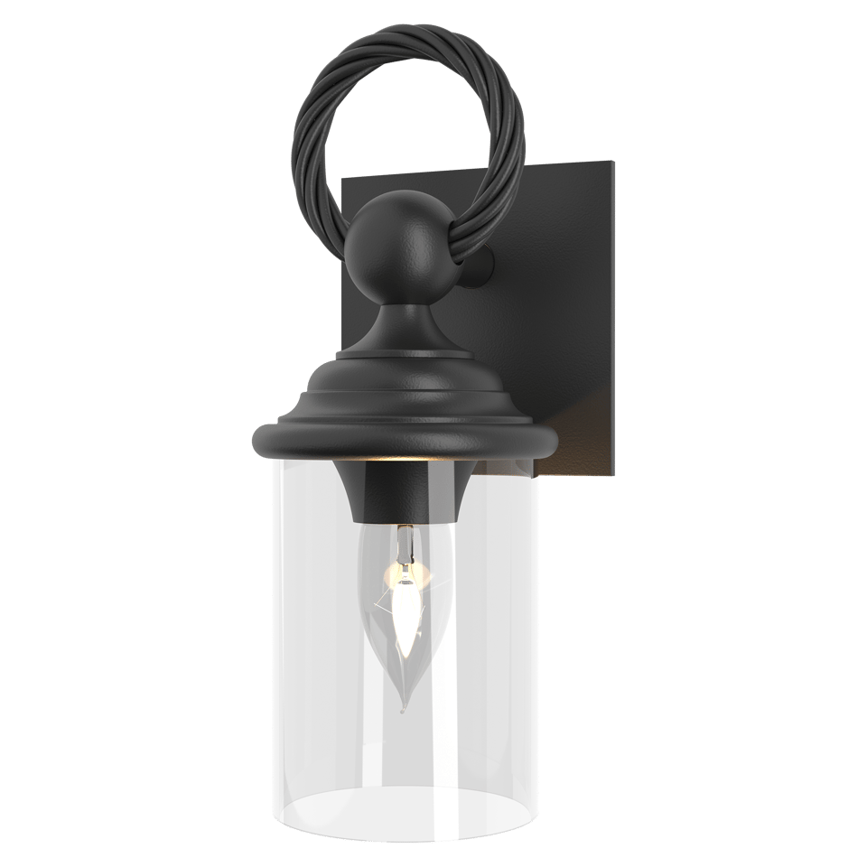 Hubbardton Forge Cavo Outdoor Wall Sconce, Aluminum, Dimmable, UL Wet Rated, 75W E26 Bulb