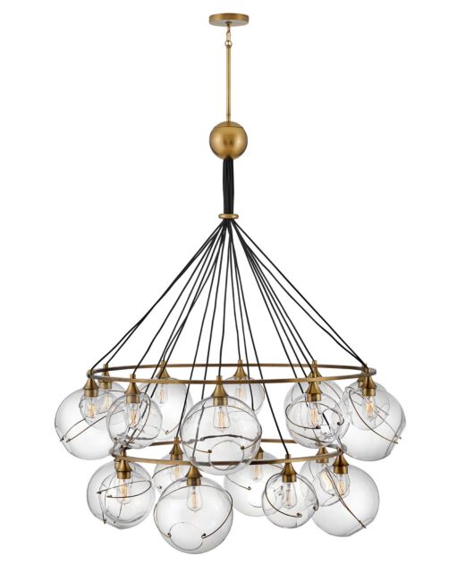 Skye Extra Large Two Tier Chandelier - Clear Glass by Hinkley Lighting 30308HBR