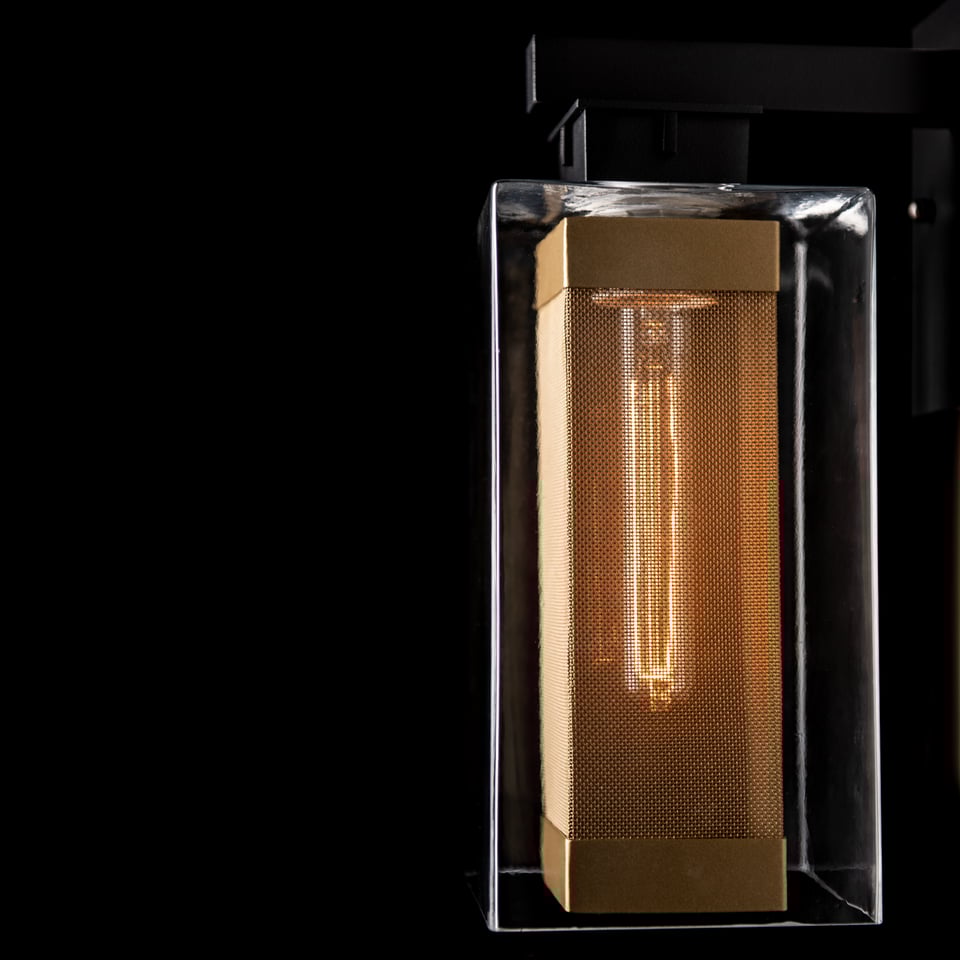 Polaris Outdoor Medium Sconce by Hubbardton Forge - Dimmable Wall Light with Multiple Finishes