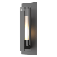 Vertical Bar Fluted Glass Large Outdoor Sconce 23.5 In. High By Hubbardton Forge - Weather-Resistant Design