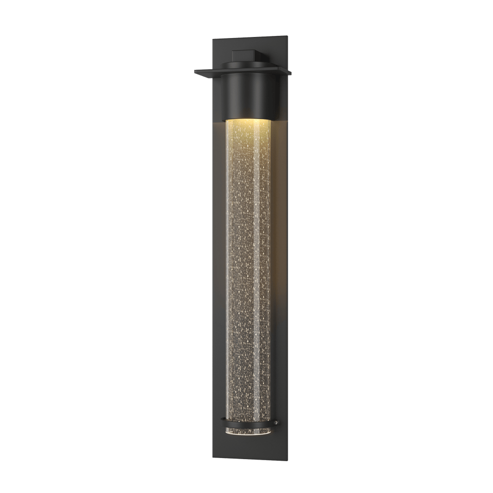 Hubbardton Forge Airis 307930 Large Dark Sky Friendly Outdoor Sconce with Clear Seeded Glass Shade