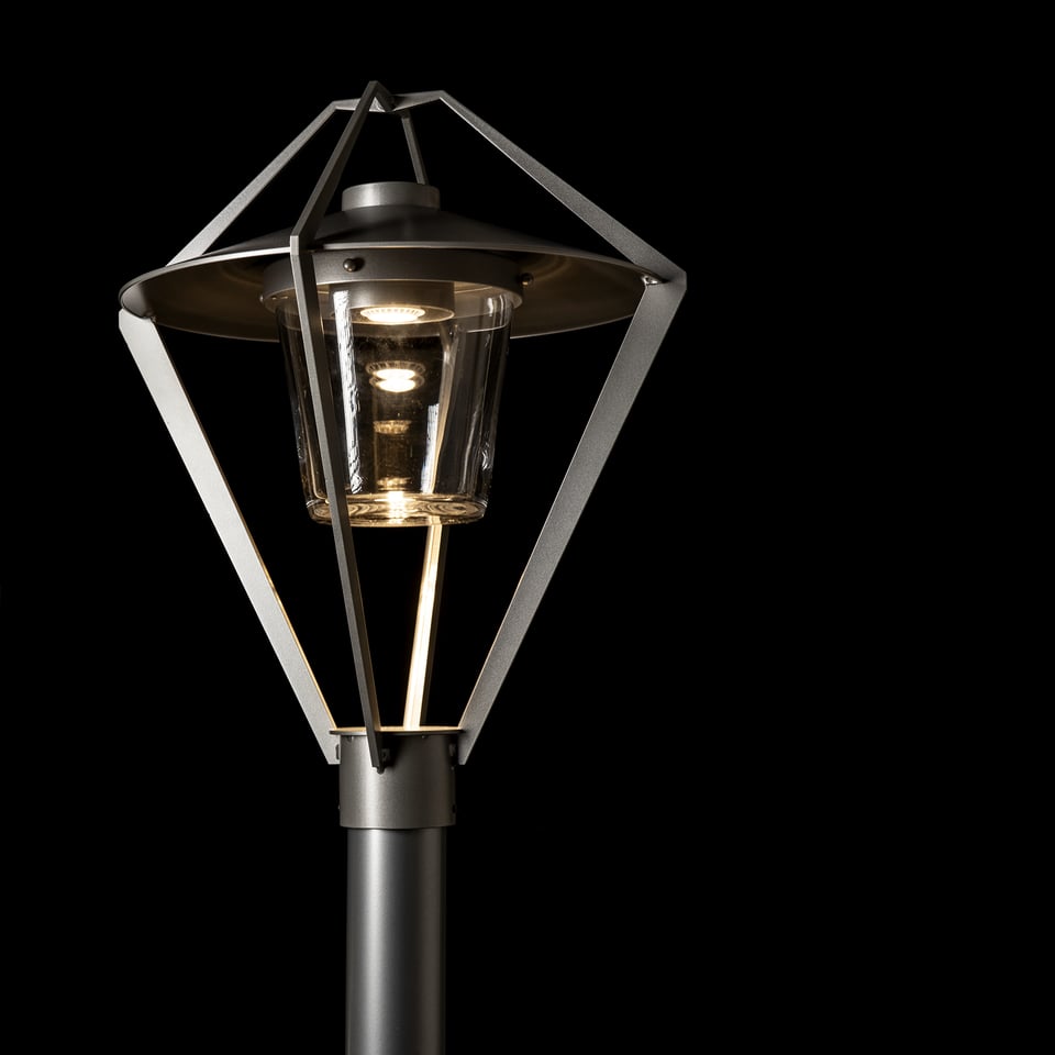 Hubbardton Forge Stellar Post Light 342651, 22.4" Modern Lantern Design, Dimmable, UL Wet Rated
