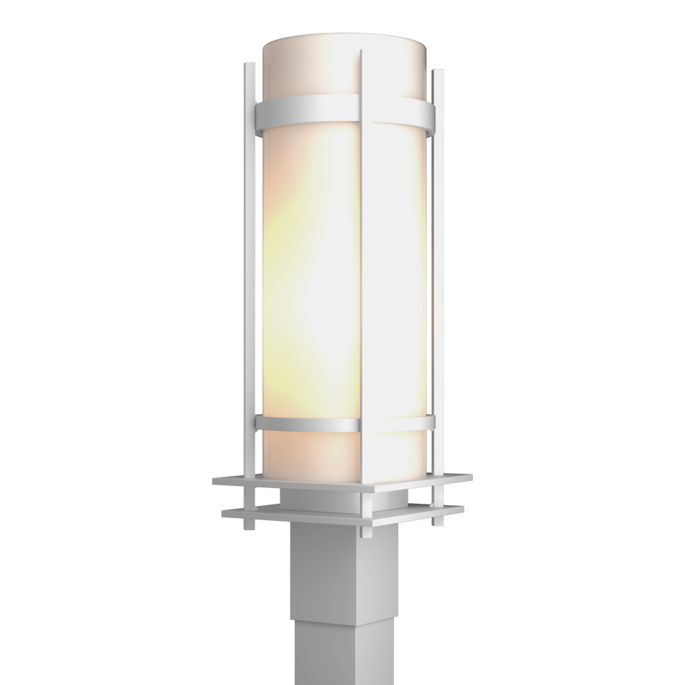 Hubbardton Forge Banded Outdoor Post Light, Dimmable, 150W, Multiple Finish Options, UL Wet Rated