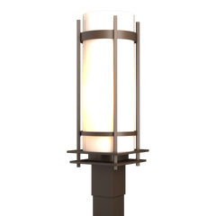 Hubbardton Forge Banded Outdoor Post Light, Dimmable, 150W, Multiple Finish Options, UL Wet Rated
