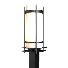 Hubbardton Forge Banded Outdoor Post Light, Dimmable, 150W, Multiple Finish Options, UL Wet Rated