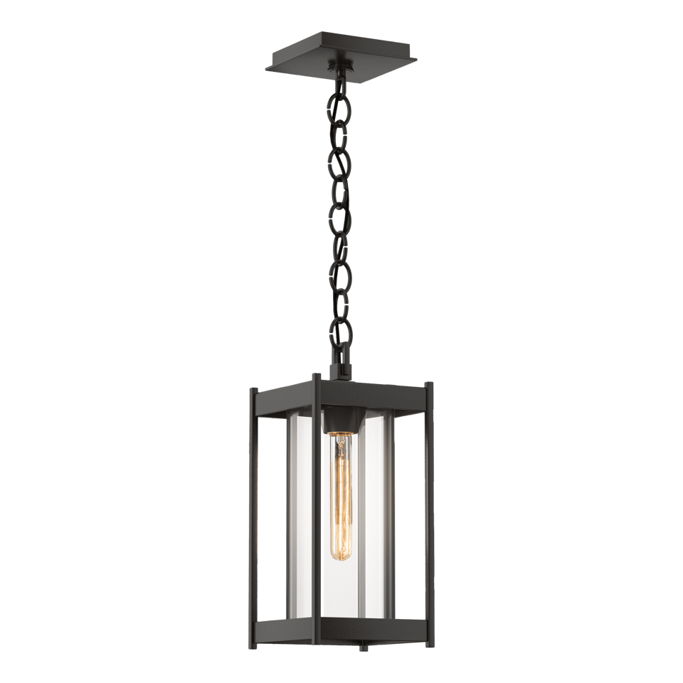 Cela Medium Outdoor Lantern by Hubbardton Forge - Dimmable, Durable, Versatile Design, Multiple Finishes