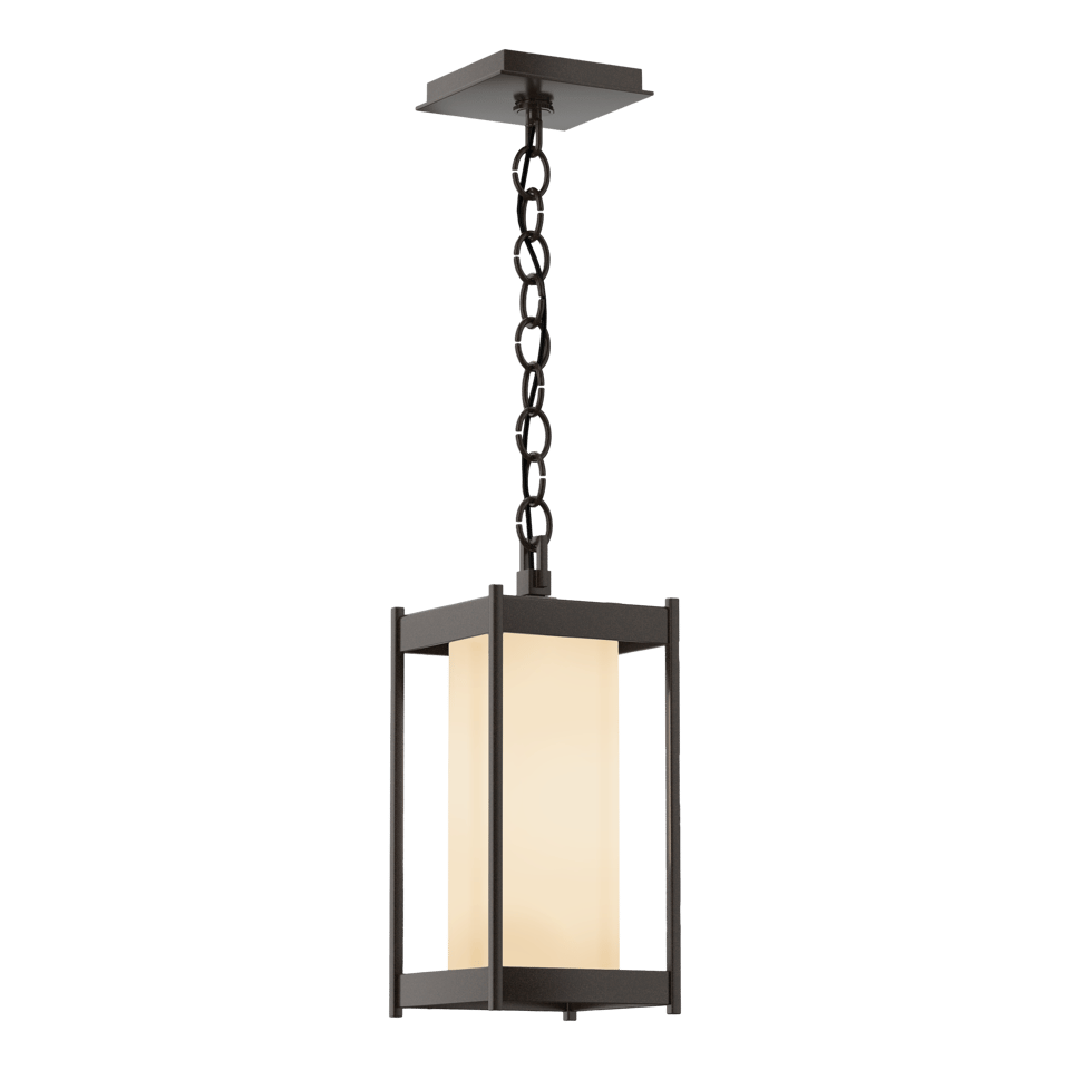 Cela Medium Outdoor Lantern by Hubbardton Forge - Dimmable, Durable, Versatile Design, Multiple Finishes