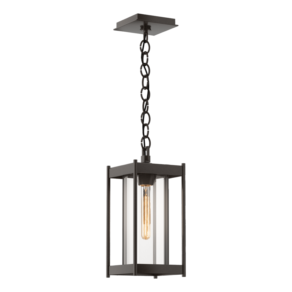 Cela Medium Outdoor Lantern by Hubbardton Forge - Dimmable, Durable, Versatile Design, Multiple Finishes